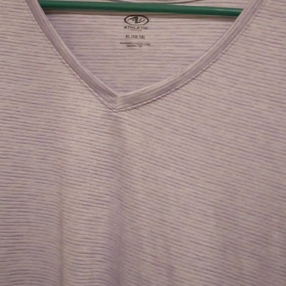 Athletic Works Striped Purple Top - Size XL(16-18) - Picture 2 of 4